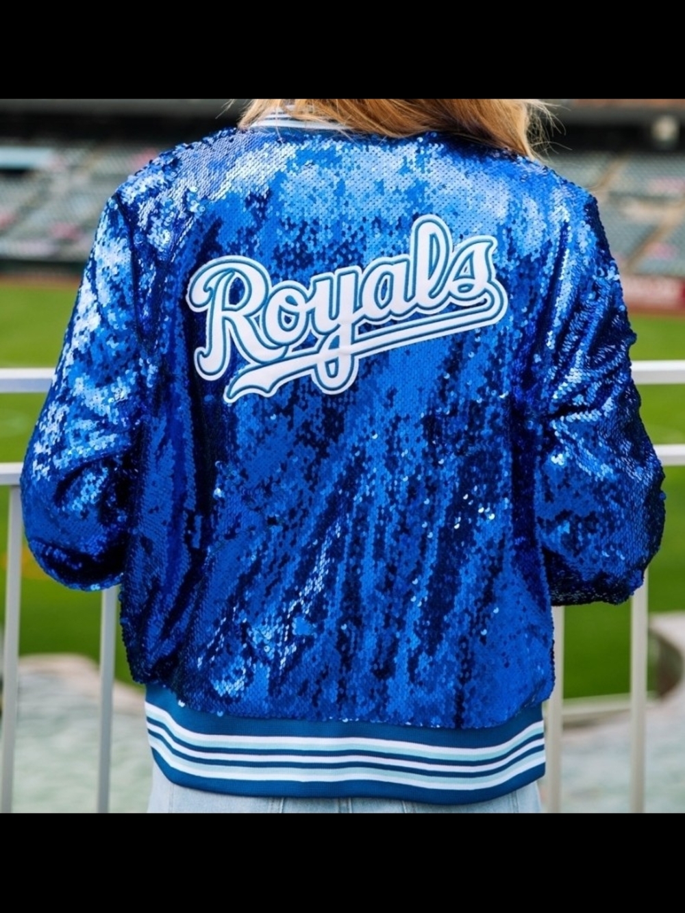 Kansas City Royals Sequin Jacket Women's XL